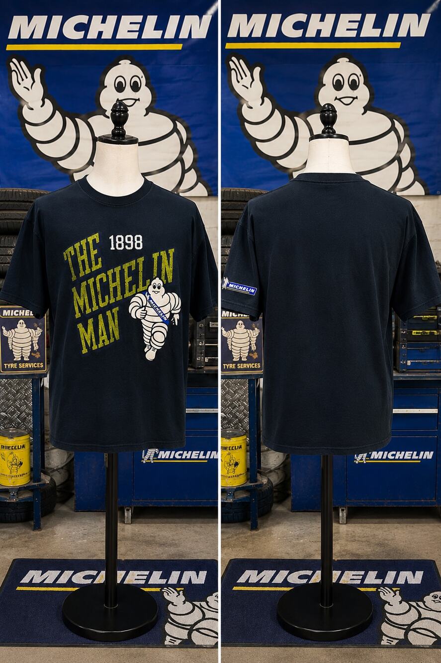 Vintage Michelin Man 1898 Orsman 913 Tire Graphic Tee Large